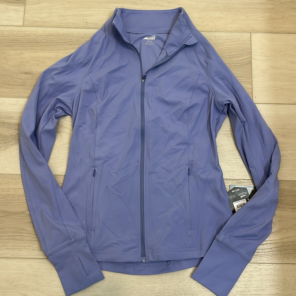 Avia Women's Periwinkle Purple SoftSculpt Zip-Up Jacket Sz XL 16-18NEW